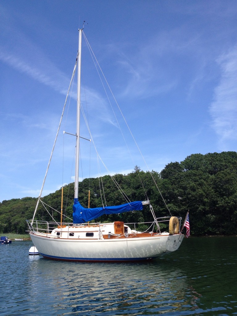 Flo at rest at Tashmoo, Martha's Vineyard