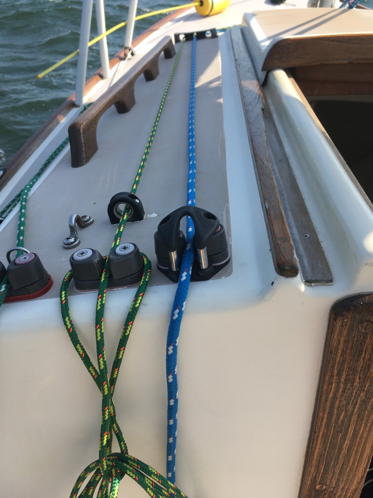 Jib Halyard, Boom Vang, And Jib Cunningham Led To Cockpit